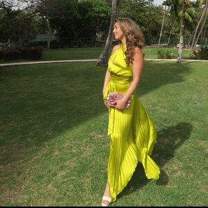 AMUR Dixon Halter Dress